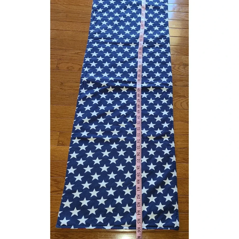 Williams Sonoma Stars & Stripes Reversible Table Runner 15x86 Patriotic American